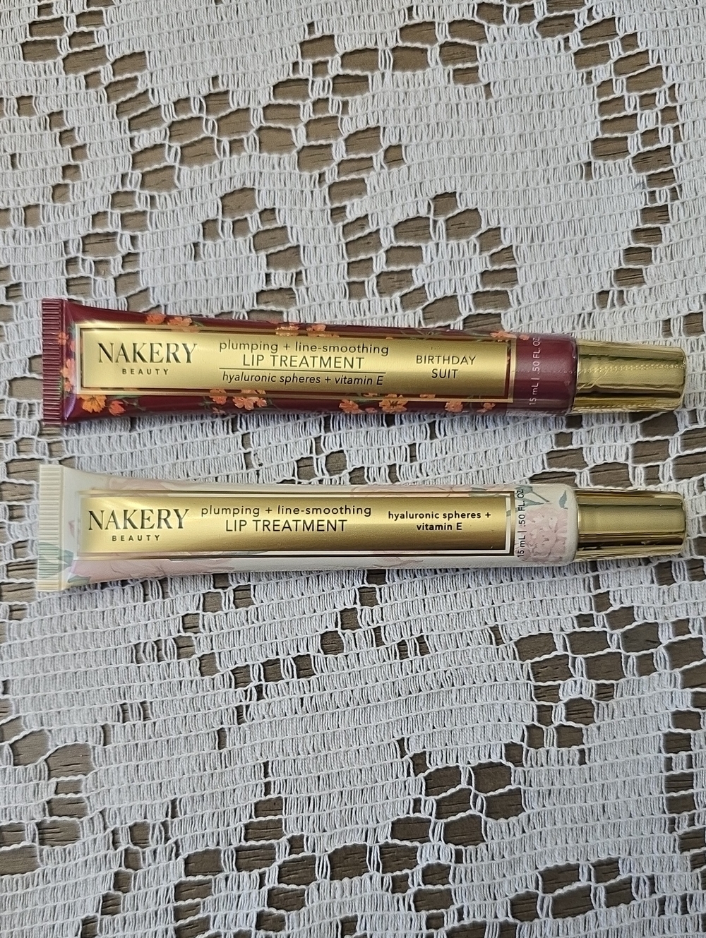 Nakery Beauty Plumping Lip Treatment Duo - Birthday Suit & Clear